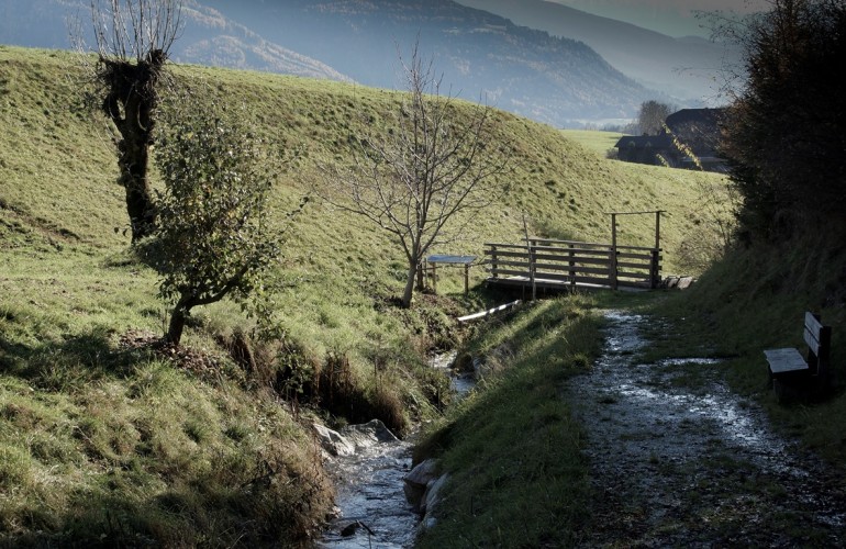 Il sentiero Finther lungo il torrente Gilfen