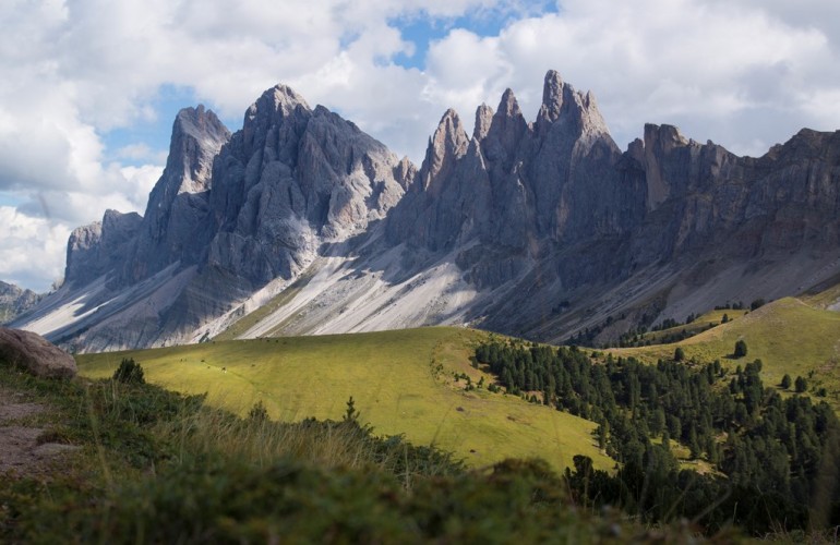 La catena montuosa delle Odle (2999m)