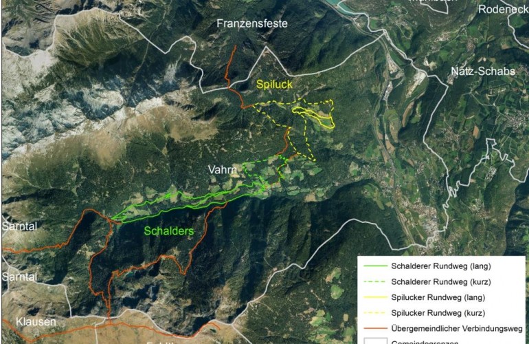 Geplante Rundwege Schalders & Spiluck